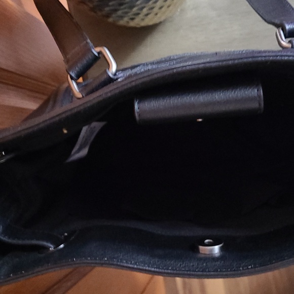 Longaberger, medium black woven leather Bag - Picture 6 of 10